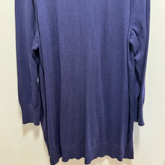 Melissa McCarthy Purple Longline Cardigan Sweater Size 2X - Picture 8 of 11